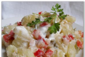 Salata cu cartofi calzi