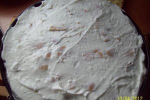 Tort cu nuca de cocos si cocktail de fructe -Reteta Nr. 100