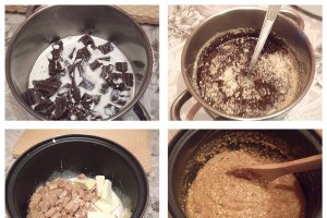 Napolitane cu crema de caramele si ciocolata