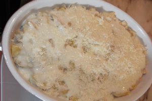 Bachalau com nata (peste cod cu sos alb la cuptor)