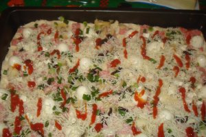 Pizza cu ''Miez de Lapte Delaco''
