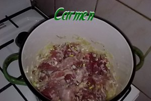 Rasol alb de porc cu ciuperci.