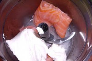 Vol-au-vent cu somon afumat