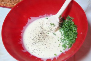 Salata de telina cu sunca si Miez de lapte