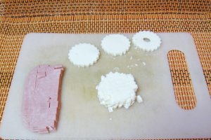 Salata de telina cu sunca si Miez de lapte