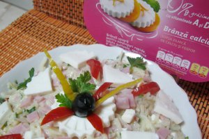 Salata de telina cu sunca si Miez de lapte