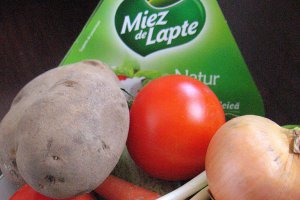 Tian de legume cu Miez de lapte