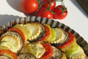 Tian de legume cu Miez de lapte