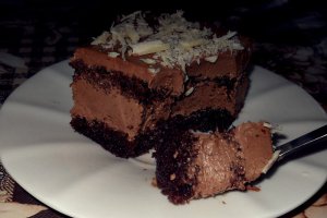 Desert prajitura cu crema ganache