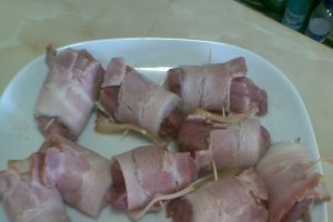 Muschiulet de porc invelit in bacon