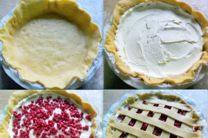 Tarta cu branza si coacaze