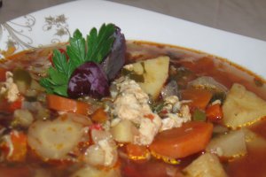 Ciorba de legume cu zdrente de ou