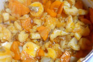 Mâncare de ciuperci pleurotus cu orez(de post)