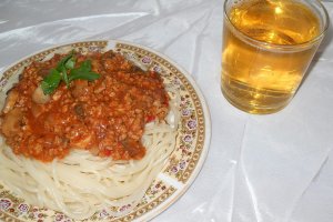 Spaghete cu soia si siuperci