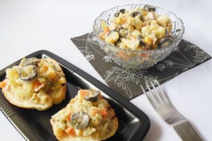 Salata Boeuf de post cu ciuperci