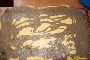 Prajitura marmorata cu crema de vanilie