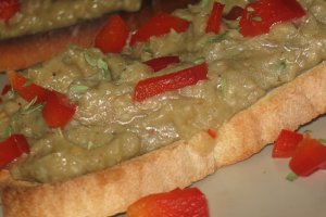 Bruschette cu salata de vinete