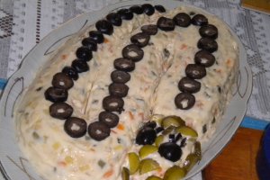 Salata de boeuf decorativa