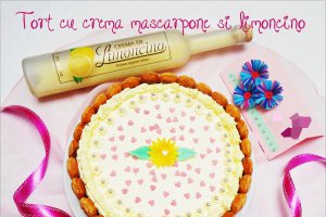 Tort cu crema mascarpone si limoncino
