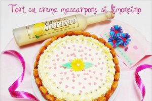Tort cu crema mascarpone si limoncino