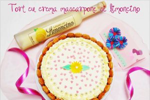 Tort cu crema mascarpone si limoncino