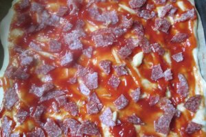 Pizza cu cascaval Delaco si miez de lapte