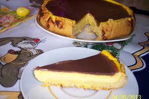 Pasca cu branza si ciocolata