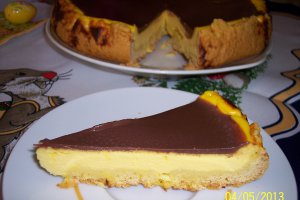 Pasca cu branza si ciocolata