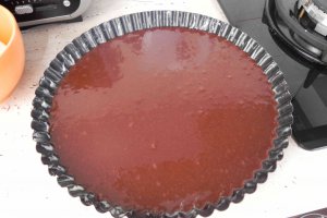 Tarta Brownie cu frisca si capsuni