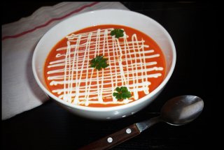 Supa crema de ardei copt