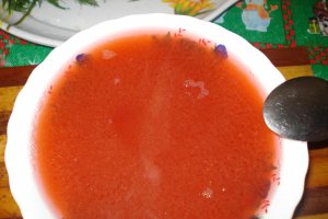 Ciorba acra de loboda cu zarzare rosii