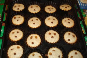 Fursecuri vesele cu nuca,stafide si pepite de ciocolata