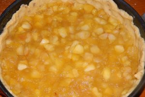 Tarta cu mere si branza de vaci
