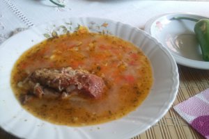Ciorba cu afumatura