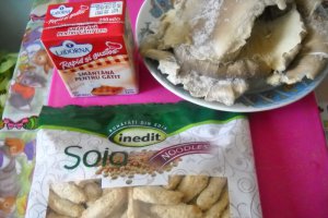 Noodles soia Inedit cu ciuperci