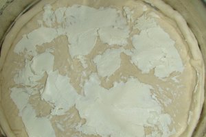 Pizza cu mere si mascarpone