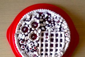Tarta cu dulceata de zmeura