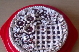 Tarta cu dulceata de zmeura