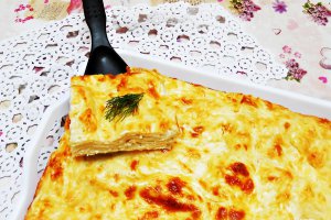 Lasagna cu branza si verdeturi