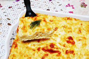 Lasagna cu branza si verdeturi