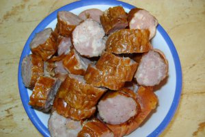 Fasole pastai cu carnati afumati