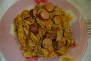 Fasole pastai cu carnati afumati