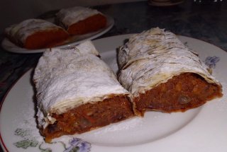 Strudel cu mere si dovleac