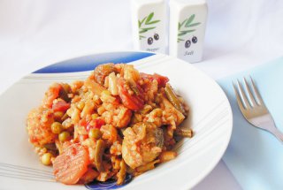 Mancare de legume la cuptor cu orez