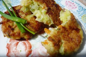Zucchini cheese balls