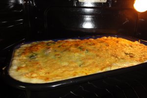 Tagliatelle cu somon si spanac