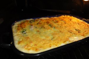 Tagliatelle cu somon si spanac