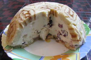 Tort cu rubarba si merisoare (fructe goji)  Dukan