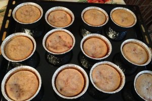 Muffins cu capsuni