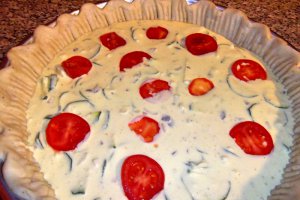 Quiche cu zucchini